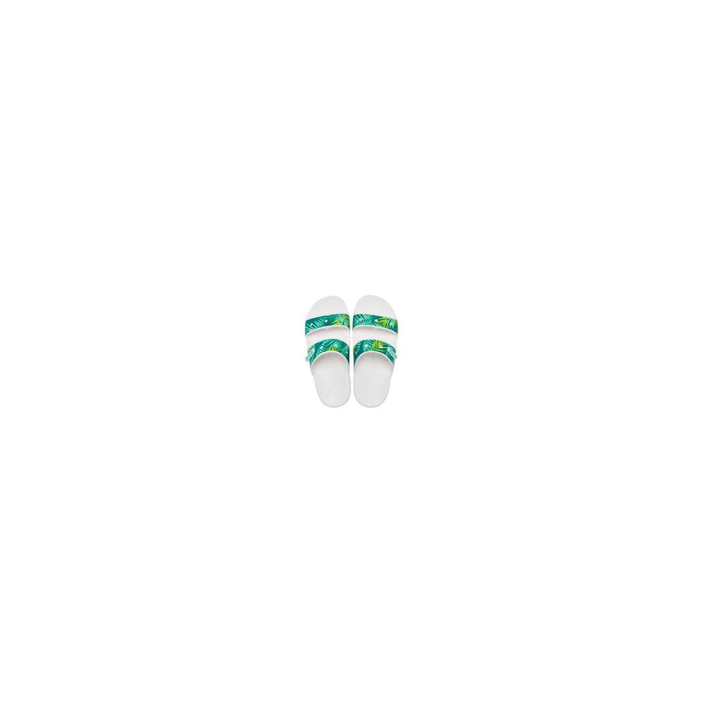 White Men's Crocs Classic Tropical Sandal Slides | NZ 1281UZGT